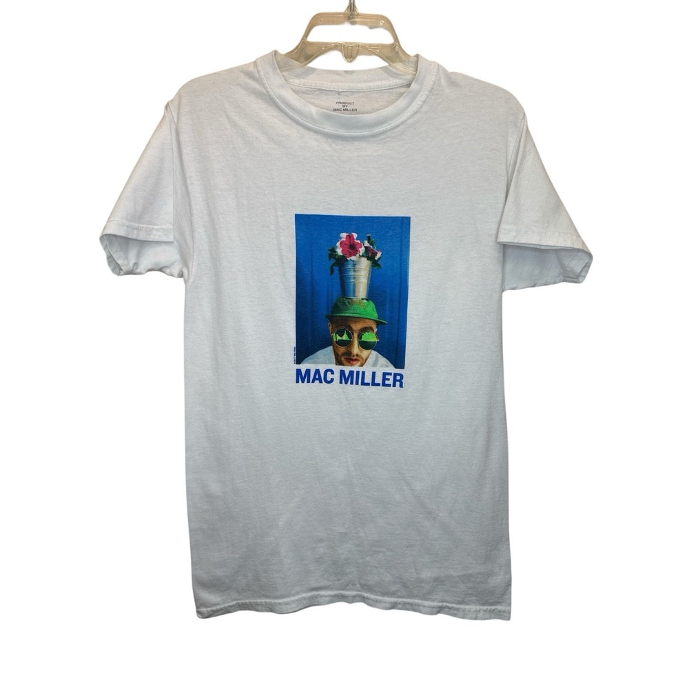 Mac Miller Product Graphic T-Shirt‎ Men's Small White Short Sleeve Spencer's